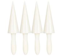 Otbushit Moules à Cornet de crème glacée en Bois, 4 pièces, Rouleau à cône gaufré de 9.84 × 0.59 Pouces, Fabricant en PP résistant la Chaleur