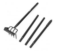 Otbushit Outil d'extraction de Mauvaises Herbes, Outil de désherbage Jardin Robuste à 4 Dents avec Longue poignée réglable, étrier pour Une élimination Efficace des Mauvaises Herbes dans Les Part