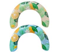 Otbushit Paquet de 2 Nouilles de Natation gonflables en Forme U avec imprimé Citron, Accessoires flotteurs Piscine pour lac Plage d'été