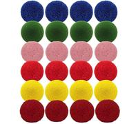 Otbushit Paquet de 24 balles de Dodgeball Souples 10 cm/4 Pouces - Balles Fil moelleuses pour Enfants et Adultes, d'aire Jeu sûres pour Les Jeux d'intérieur et 'extérieur, Handball