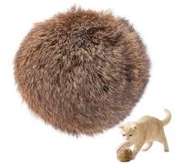 Otbushit Paquet de 6 balles d'herbe à Chat pour Chats, Jouets en Peluche pour Chaton avec Coutures améliorées, balles texturées en Fourrure Douce pour Chatons et Chats Adultes