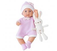 Otbushit Poupée de 12 Pouces pour bébé, articulations Mobiles Mignonnes, Ensemble de poupée Lavable avec vêtements et Jouet Lapin, Compagnon éducatif pour Les Tout-Petits Filles, Style-1