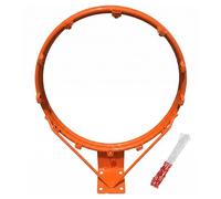 Otbushit Remplacement de Jante de Basket-Ball à Double Ressort d'absorption des Chocs, Montage Rapide sans perçage, Double Anneau Creux pour Adulte avec Filet, vis et Aiguille à air, Jante Basket