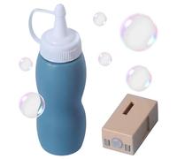 Otbushit Solution Liquide et brumisateur à Bulles de 70 ML pour Baguettes à Bulles pour Les fêtes d'enfants, Jeux en Plein air, Bleu