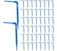 Otbushit Système d'irrigation Goutte à Goutte 50 pièces, émetteurs à incurvés de 4, 3 Pouces avec piquets d'irrigation économie 'Eau 'Insertion au Sol de 1, 5 Pouces pour Le Jardinage semis