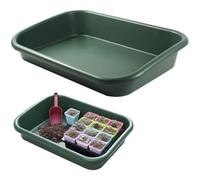 Otbushit Tapis de rempotage, Plateau de rempotage, Tapis Jardinage Polyvalent 17 × 12 × 3 Pouces pour Le et Le démarrage des graines, Plateau Plantes en Plastique pour Une utilisa