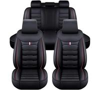 OTCPP Housses de Siège de Voiture pour Toyota Land Cruiser 1984-1990, Cuir Housses de siège Auto, Ensemble de Housses Siège Auto, Avant et Arrière Protection Couvre Sieges,B Black+Red