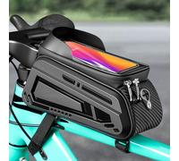 OTCPP Sacoche Cadre Velo Étanche avec Support Téléphone pour Scott Addict RC eRide 2024, Sacoche de Cadre Velo avec Écran Tactile en TPU pour Téléphone sous 8''