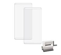 OTCRAFT 2 pièces/1 paire de mini tampons de découpe pour machine à découper ; mini plaques de découpe en plastique polycarbonate transparent, plaques de découpe 14 x 6,5 cm d'épaisseur : 4 mm