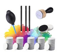 OTCRAFT 58PCS Mini Outils de mélange de Peinture à l'encre avec Mousse de Rechange pour Peinture Dessin Fournitures artistiques poignée Outils pour travaux manuels, projets de Scrapbooking