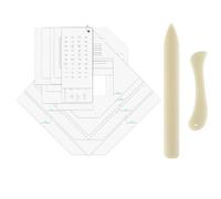 OTCRAFT Lot De 19 Guides De Fabrication D'enveloppes Avec Classeur En Os, Gabarits De Déchirure, Outil Tout-En-Un Pour Scrapbooking, Fabrication De Cartes Et Travaux Manuels
