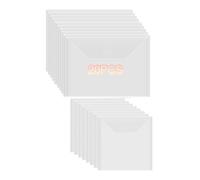 OTCRAFT Lot de 20 pochettes de rangement refermables en plastique transparent pour matrices de découpe, pochoirs, albums, timbres, travaux manuels, scrapbooking, cartes en papier