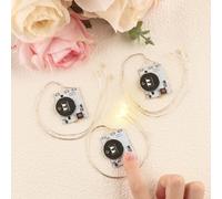 OTCRAFT Lot de 3 lumières halo créatives et faciles à utiliser pour la fabrication de cartes de Noël, le scrapbooking, la décoration ; unités lumineuses autocollantes avec LED blanc chaud (sans