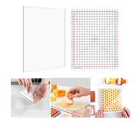 OTCRAFT Lot de 3 tapis adhésifs antidérapants multi-usages de 16,5 x 21,6 cm, pour outils de positionnement de tampons, tapis de préhension en photopolymère avec guides imprimés pour maintenir en