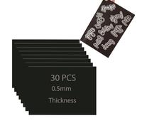 OTCRAFT Lot de 30 feuilles magnétiques en caoutchouc souple pour matrices de découpe en métal - 0,5 mm d'épaisseur - 17,8 x 12,7 cm