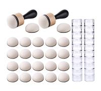 OTCRAFT Lot de 46 mini outils de mélange d'encre, avec mousse de rechange, boite de rangement pour mélange, scrapbooking, peinture, dessin, art