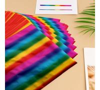 OTCRAFT Lot de 50 feuilles de papier d'aluminium réactif au toner pour imprimante laser et plastifieuse, pour scrapbooking et loisirs créatifs, 20 x 29 cm (droits colorés)