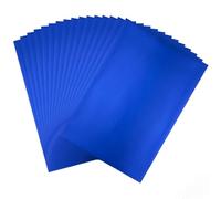 OTCRAFT Lot de 50 feuilles de papier d'aluminium réactif au toner pour imprimante laser et plastifieuse, pour scrapbooking, loisirs créatifs, 20 x 29 cm (bleu roi)