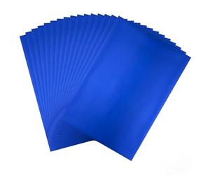 OTCRAFT Lot de 50 feuilles de papier d'aluminium réactif au toner pour imprimante laser et plastifieuse, pour scrapbooking, loisirs créatifs, 20 x 29 cm (bleu roi)