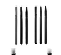 OTCRAFT Lot de 6 mini pinceaux de mélange pour peinture à l'encre, 2 types de têtes de tête lisse, petits pinceaux à main pour bricolage, scrapbooking, fabrication de cartes en papier