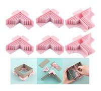 OTCRAFT Lot de 6 outils de maintien d'angle de cartonnage (3 mm, 2 mm, 1,5 mm, 1 mm) de large, pour couvertures de livres, boîtes en panneaux d'aggloméré, dioramas