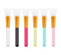 OTCRAFT Lot de 6 pinceaux en silicone pour travaux manuels, spatules mixtes ; ensemble de pinceaux réutilisables en résine époxy pour épandage de peinture, mélange et étalement sur gobelets pailletés