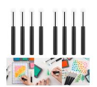 OTCRAFT Lot de 8 applicateurs d'éponge, mini éponges en papier à têtes de champignon pour la fabrication de cartes, pinceaux de mélange d'encre, estompeur de fond, pinceau de peinture, outil de
