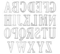 OTCRAFT Matrices de découpe en métal pour la fabrication de cartes, 26 lettres de l'alphabet - Pochoir de gaufrage pour loisirs créatifs, scrapbooking, décoration d'album photo (hauteur d'environ 5