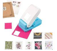 OTCRAFT Perforatrice rectangulaire à levier rectangulaire 2,5 x 2,3 cm, pour loisirs créatifs, scrapbooking, fabrication de cartes, loisirs créatifs (argent)