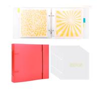 OTCRAFT Pochoir de rangement pour biscuits - 15,2 x 15,2 cm - Classeur de rangement pour tampons - Pochoirs de cuisson - Organiseur de scrapbooking - Pour livres de collection - Organiseur pour