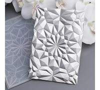 OTCRAFT Pochoirs de gaufrage en plastique sur le thème de la géométrie 3D pour bricolage, scrapbooking, album photo, cartes, loisirs créatifs, décoration pour la fabrication de cartes, gabarit de