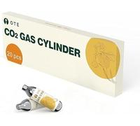 OTE CO2 Capsules Soda Maker, 20 Pièces, Cartouches de CO2 8g Machine eau Petillante Recharge Gaz, Adaptées aux Barboteurs d'eau, Sirop, Sodas et Cocktails