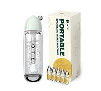 OTE Machines à eau Pétillante avec 20 Cylindres de CO2 Double Couche PET Portable Soda Streaming Machine Safe 450 ml Personal PET Seltzer Stream Carbonator Pas d'électricité Sans BPA (Vert)