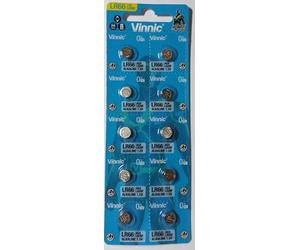 Otech Pack de 10 Vinnic L626F / LR66 / AG4 1.5V Alkaline