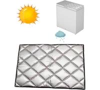 OTENG Housse de protection for réfrigérateur et congélateur (bleu, 165 x 80 cm)(Silver,180x80cm/70.9x31.5in)