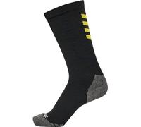 Oterra A/S Hmlpro Chaussettes d'entraînement High, Noir/Jaune, 43-46 Mixte