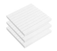 Otes autocollantes Bloc-notes en papier kraft, 80 feuilles/pièce, notes autocollantes, marque-pages, blocs-notes(White B-3PCS)
