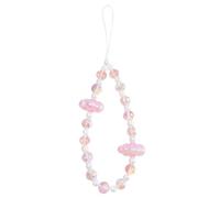 OTETTS Breloque de téléphone en forme de nuage avec perles de cristal pour téléphone portable, cordon fait à la main, esthétique, mignon pour sac et appareil photo pour femme, Large, Nylon Perle