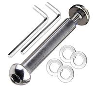 OTFAITP Boulon d'essieu avant et arrière de trottinette M8 8 mm x 28 mm-86 mm en acier au carbone de qualité 8.8 pour trottinette freestyle Dash adolescent/adulte - capacité de 363+ kg