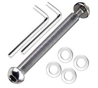 OTFAITP Boulon d'essieu avant et arrière de trottinette M8 8 mm x 28 mm-86 mm en acier au carbone grade 8.8 pour trottinette de cascade/trottinette pour adolescent/adulte - capacité de 363+ kg