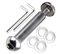 OTFAITP Boulon d'essieu avant et arrière de trottinette M8 8 mm x 28 mm-86 mm en acier au carbone grade 8.8 pour trottinette de freestyle Dash adolescent/adulte - capacité 800+ lb