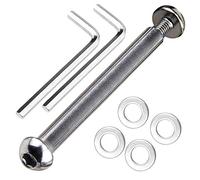 OTFAITP Boulon d'essieu avant et arrière de trottinette M8 8 mm x 28 mm-86 mm en acier carbone grade 8.8 pour trottinette de cascade Dash, trottinette pour adolescent/adulte - capacité 360+ kg