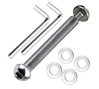 OTFAITP Boulon d'essieu avant et arrière M8 8 mm x 28 mm-86 mm en acier au carbone de qualité 8,8 pour trottinette, ado/adulte, capacité de 800 kg