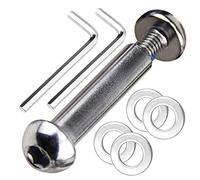 OTFAITP Boulon d'essieu avant et arrière M8 8 mm x 28 mm-86 mm en acier au carbone de qualité 8,8 pour trottinette, ado/adulte, capacité de 800 kg