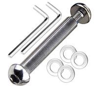 OTFAITP Boulon d'essieu avant et arrière M8 8 mm x 28 mm-86 mm en acier carbone de qualité 8.8 pour trottinette freestyle, adolescent/adulte, capacité de 800 kg