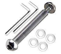 OTFAITP Boulon d'essieu avant et arrière M8 8 mm x 28 mm-86 mm en acier carbone de qualité 8.8 pour trottinette freestyle, adolescent/adulte, capacité de 800 kg