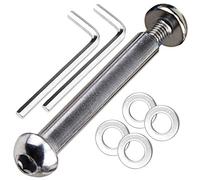 OTFAITP Boulon d'essieu avant et arrière M8 8 mm x 28 mm-86 mm en acier carbone de qualité 8.8 pour trottinette freestyle, adolescent/adulte, capacité de 800 kg