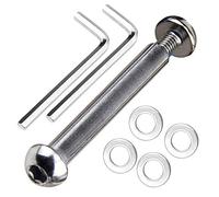 OTFAITP M8 8 mm x 28 mm-86 mm Boulon d'essieu avant arrière de trottinette Grade 8.8 Acier au carbone pour trottinette de cascade Dash adolescent/adulte trottinette à pied - Capacité 363+ kg