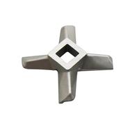 Otfhjmyef 1 x Couteau Hachoir à Viande #8 Lame de Hachoir de Rechange en Acier Inoxydable, Compatible avec Bosch MFW66020 67440 67450 67600 68600 68640 68660 68680