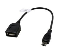 OTG Adaptateur câble Compatible avec Samsung Galaxy S7 Edge SM-G935, Micro USB vers USB, env. 15cm, pour Le Transfert Direct de Photos, de vidéos et d'autres contenus sur Une clé USB sans PC